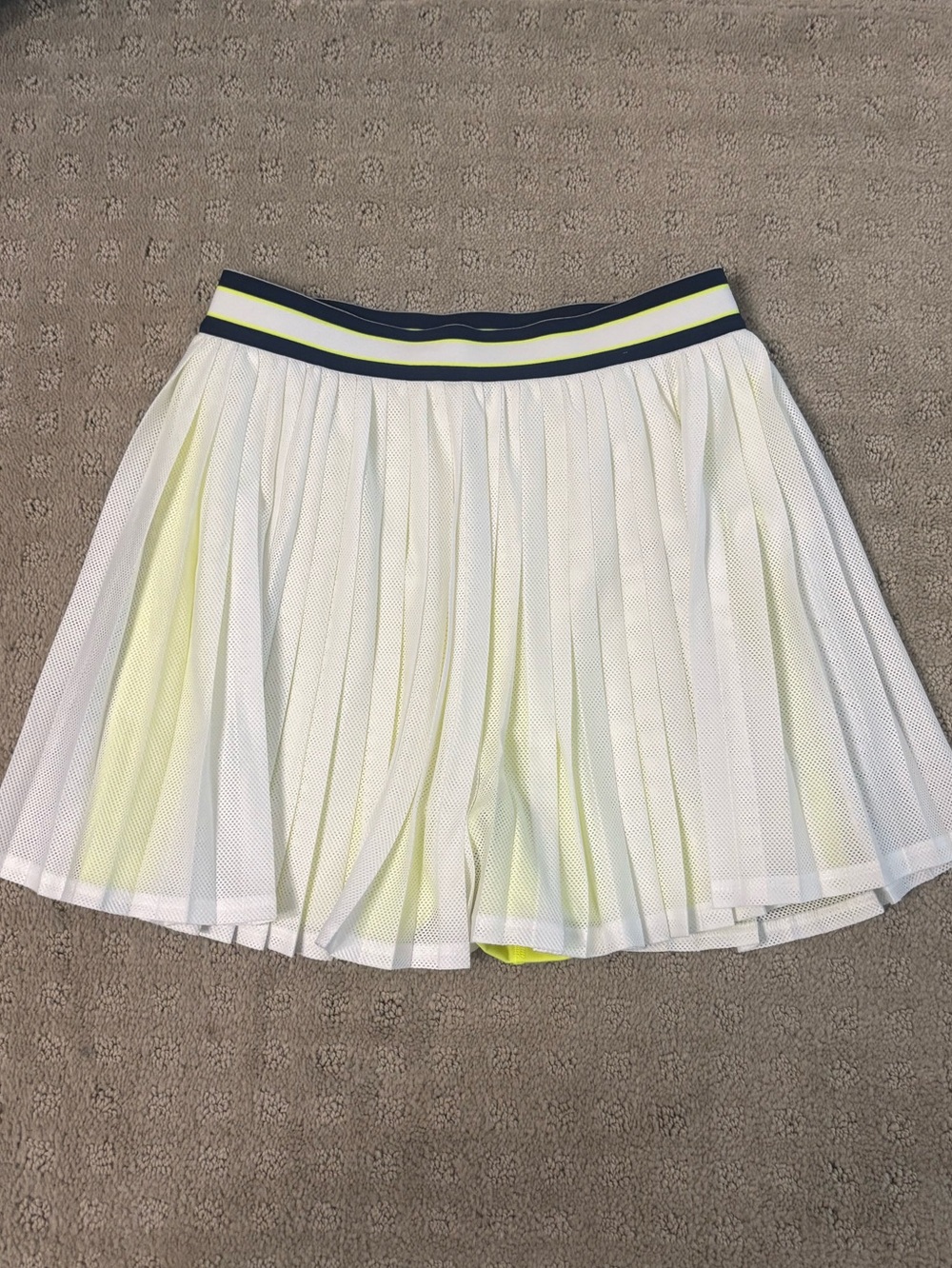 Wilson Limitless Pleated Mesh Tennis Skirt with Neon Shorts